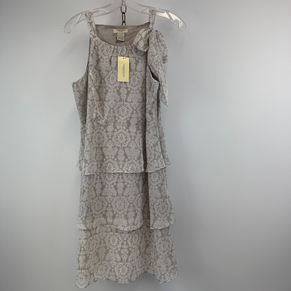 Vertigo Paris Dress Women's M‎ Holland Tiered Ruffle Sleeveless NWT